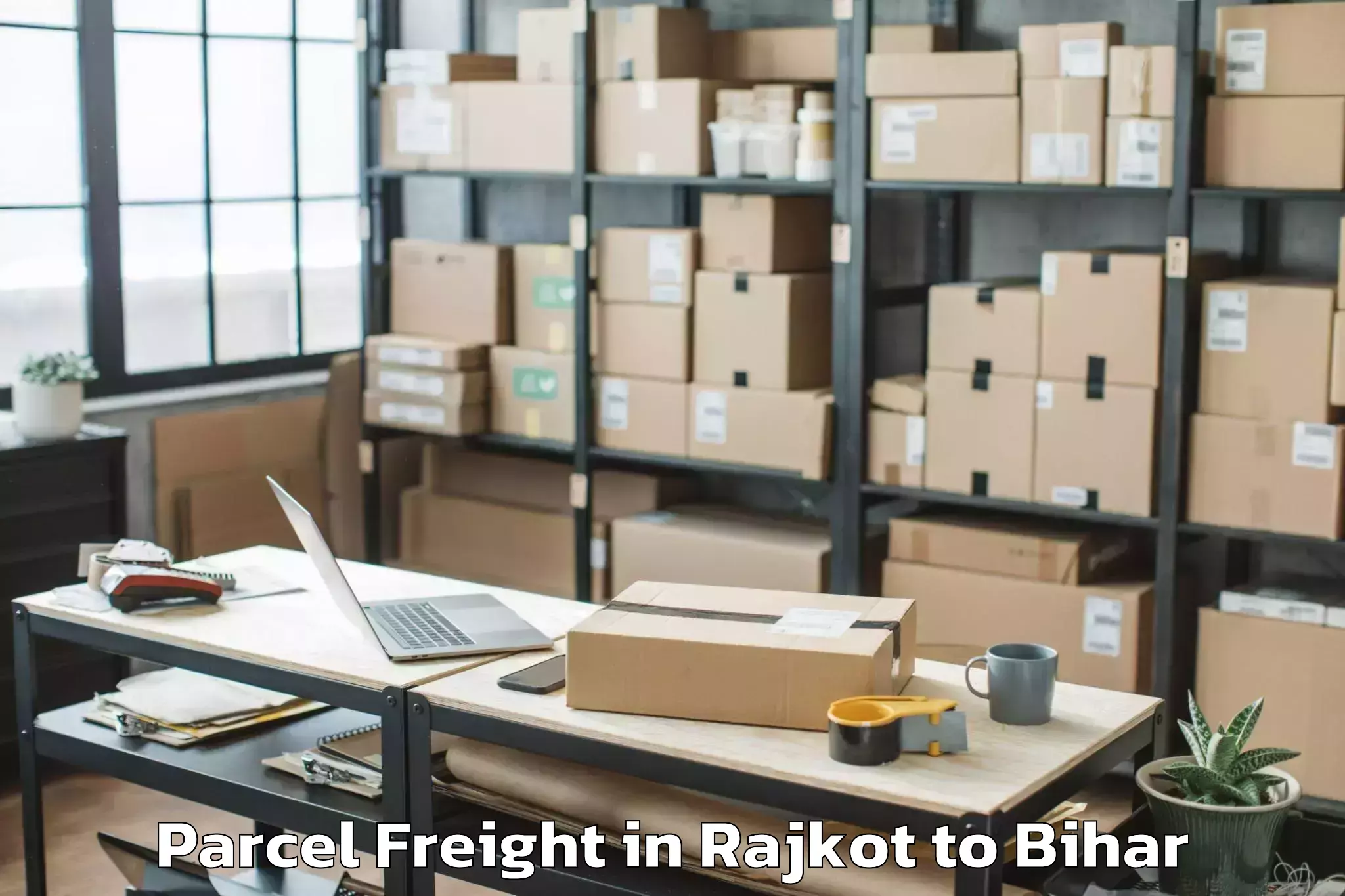 Discover Rajkot to Jogbani Parcel Freight